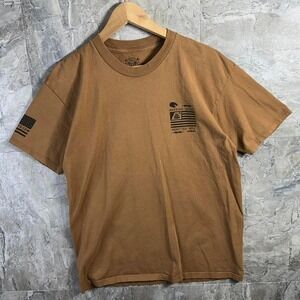 Howitzer Style Men's T-Shirt Viking Crow Military Grunt MFG Size L Brown